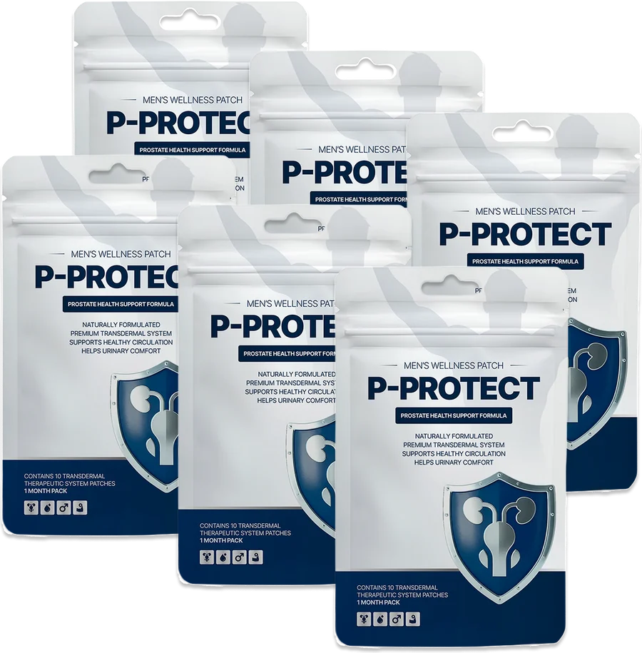 P-Protect men's wellness patch, 6 packs